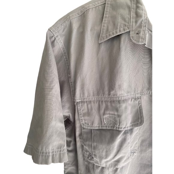 G. H Bass & Co Explorer Gray Men Short Sleeves Shirt Sz XL - Picture 5 of 5